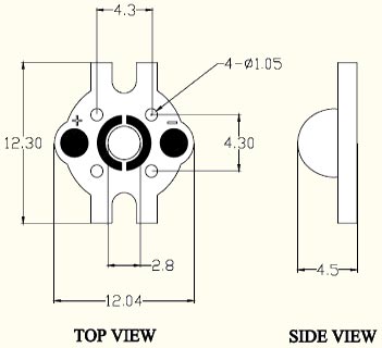 power led 3w, viewing angle 60 degrees