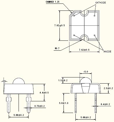 super flux led 7,62mm