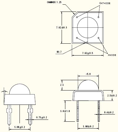 super flux led 7,62mm